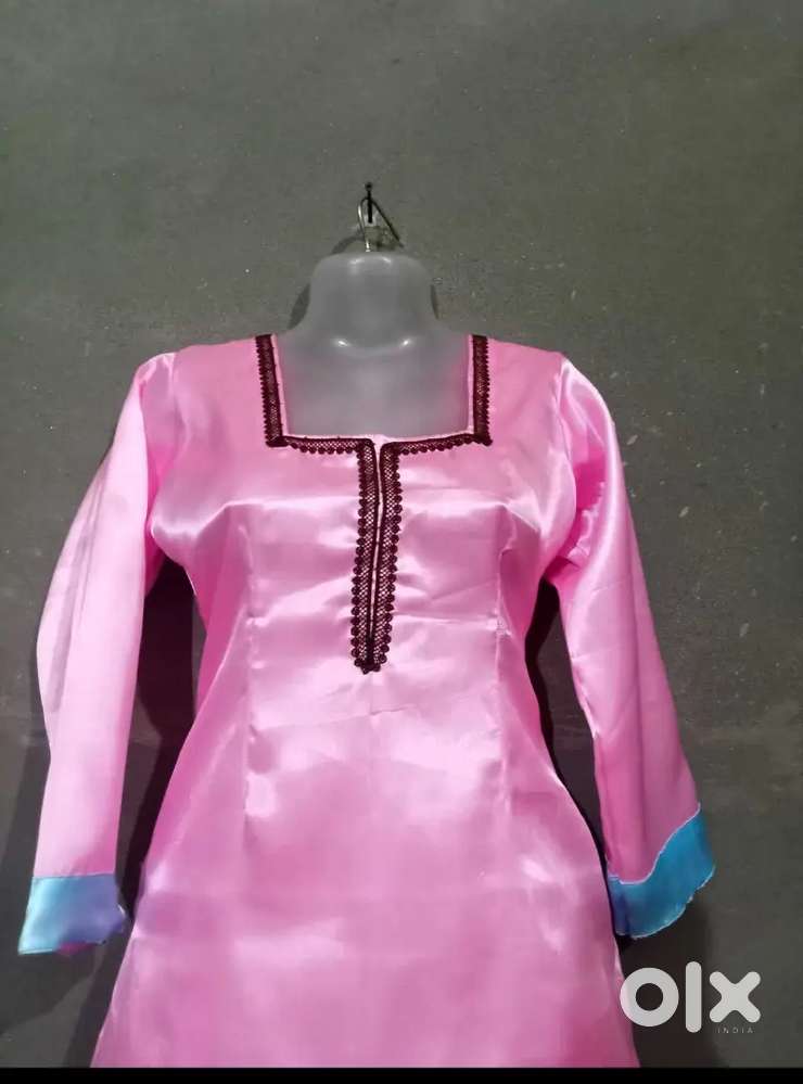 Satin silk dress newly stitch for selling purpose