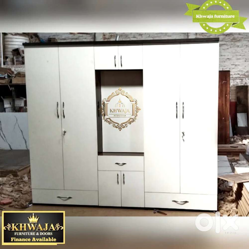 Khwaja furniture. Luxurious 5doors wardrobe. Bajaj finance available