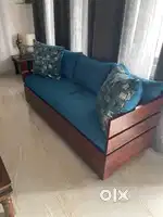 Drawing room Designer sofa with side tables and center table