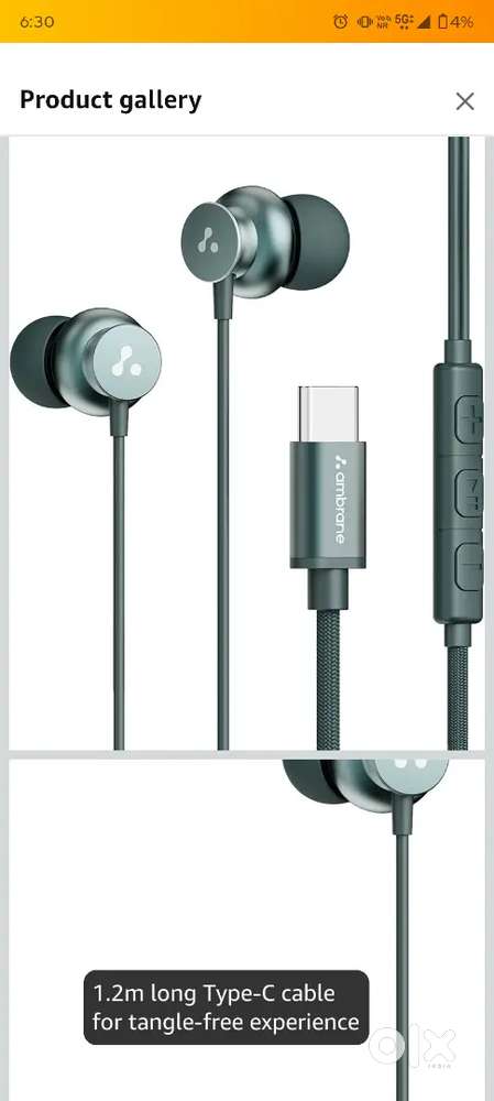 Ambrane Stringz 38C Wired Earphones (Green)