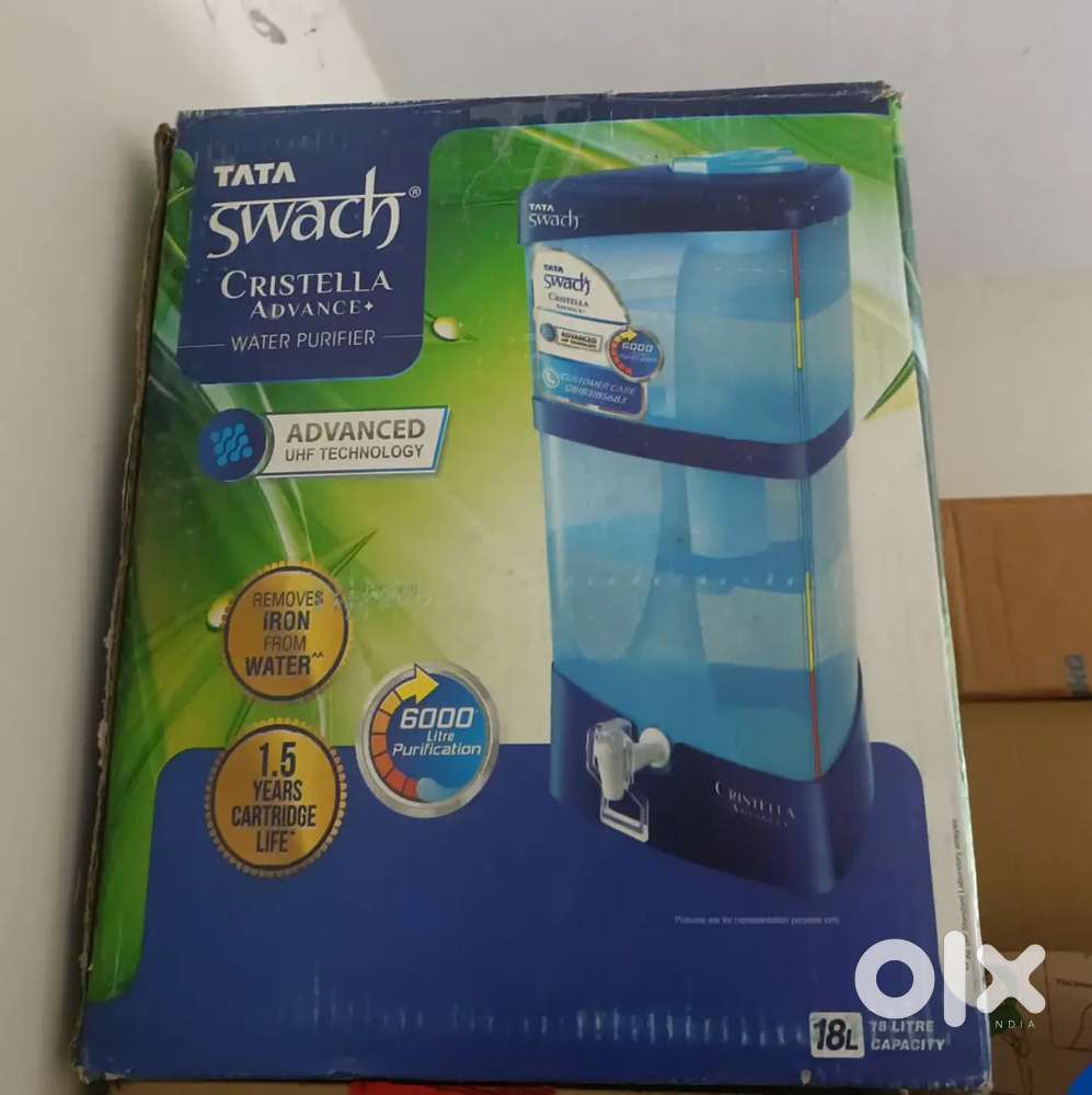 Tata swach water purifier( used) with brand new cartridge