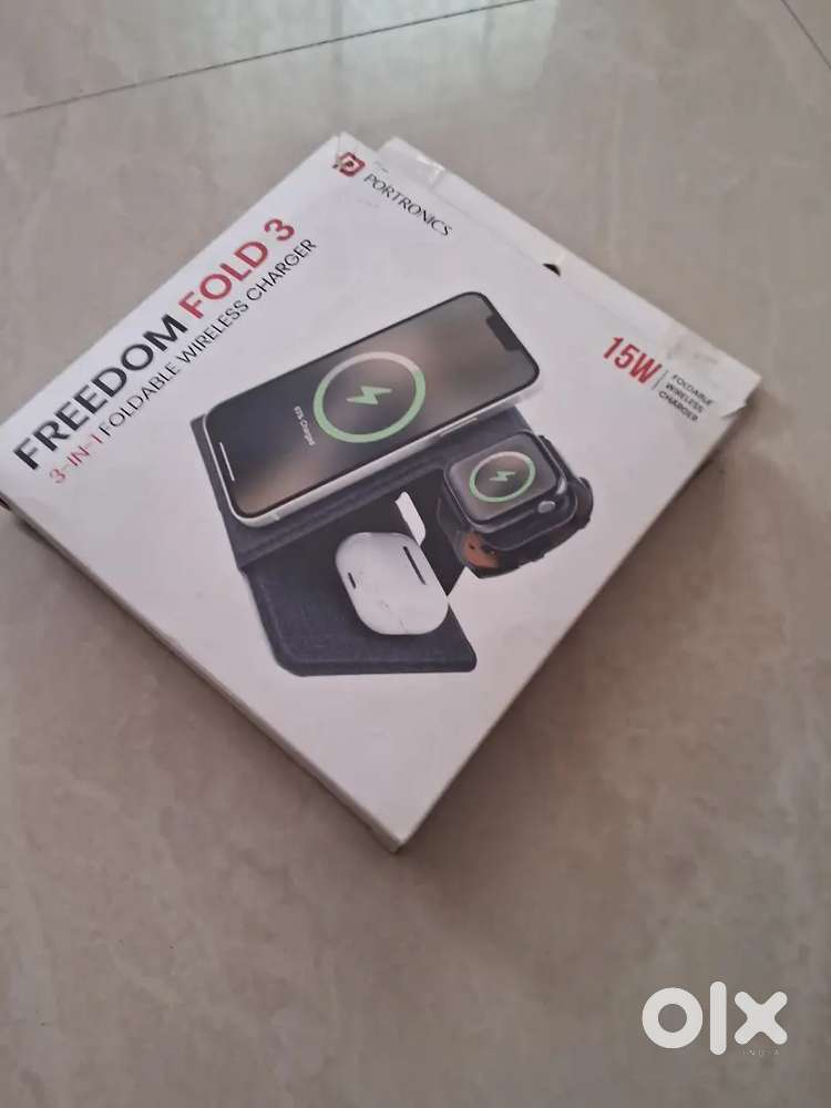 Portronics 3In1 Foldable wireless Charger