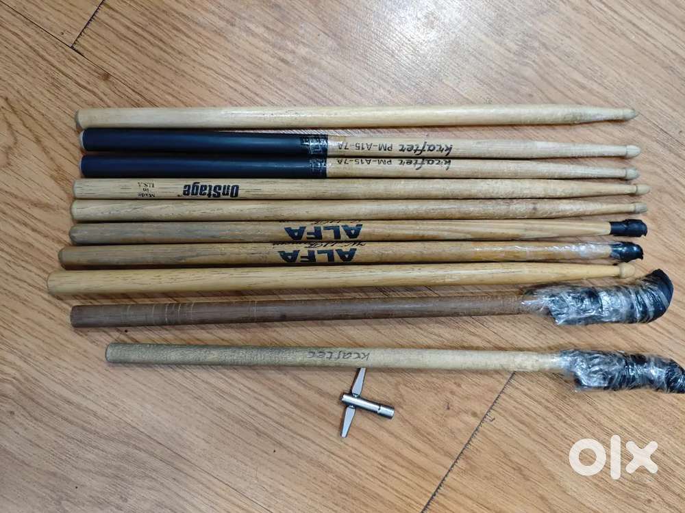 Drum sticks and Tuning key for Drummer