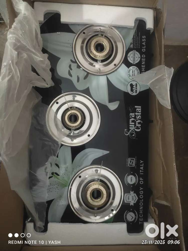 3 burnner  stove gas