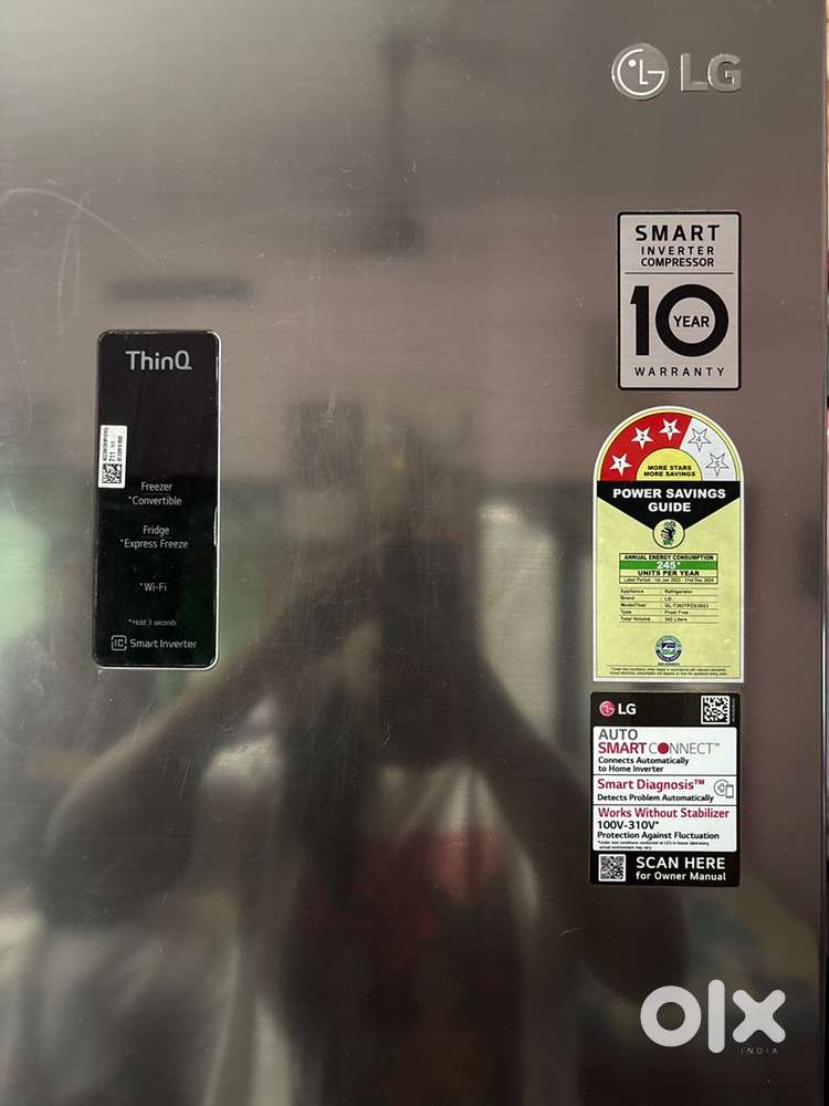 LG refrigerator ThinQ - 343 Lts