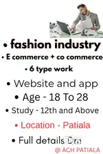 E commerce work 6 type work fashion industry full details message