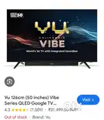 Vu vibe 50 inch QLED with attached soundbar