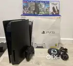 Sony Playstation 5 PS5 DISC EDITION BLACK 825GB HUGE BUNDLE