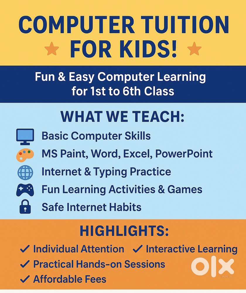 COMPUTER TUITION FOR classes 1 to 10 of CBSE Board