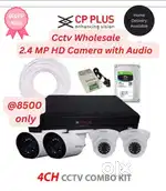 Cctv Wholesale 4 Camera kit CP Plus at 8500