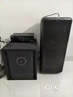 2 months old philips partybox with subwoofer