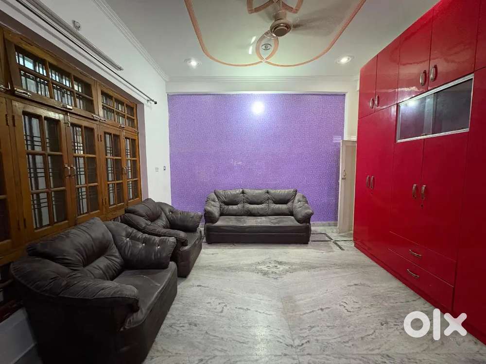 3 BHK Ground floor built in corner plot with marble flooring.