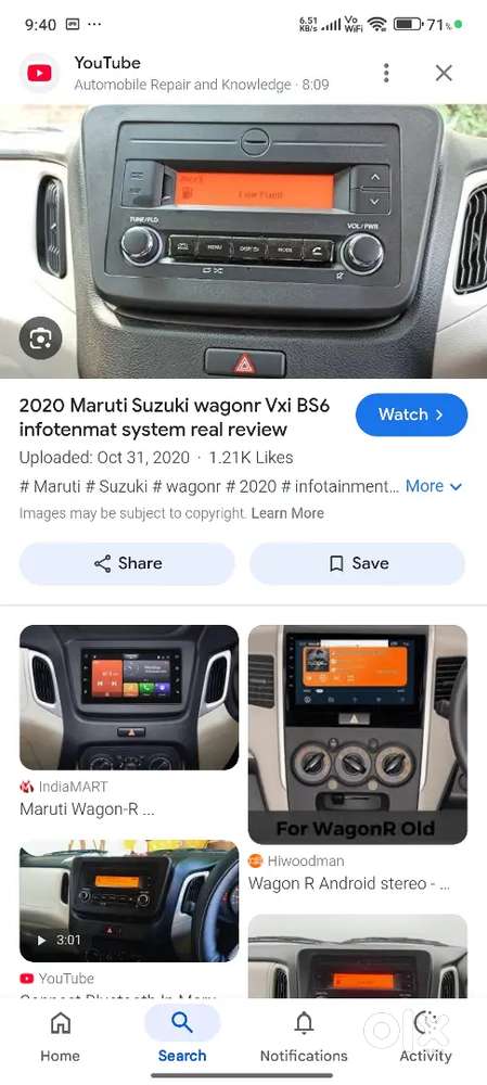 Music system WagonR new model music
