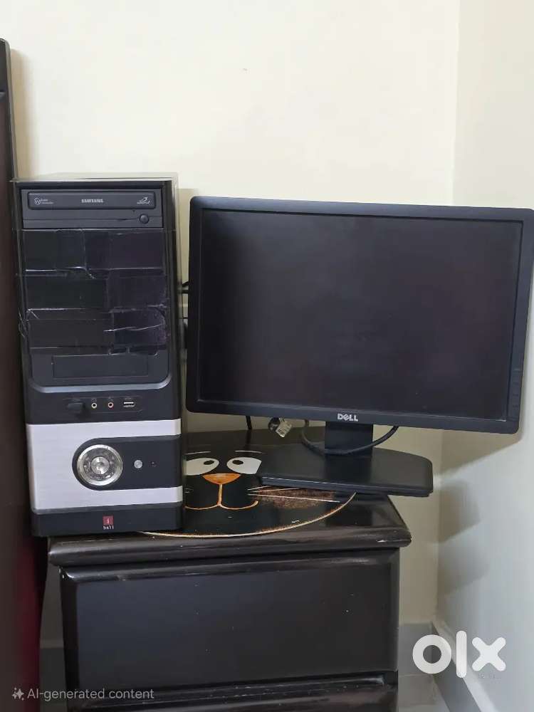Desk top computer and table