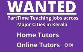 Wanted Home/Online tutors across kerala