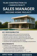 Sales Manager – Real Estate Project