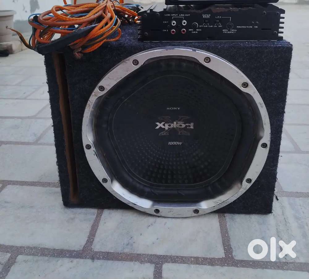 Sony Car Woofer and Amp