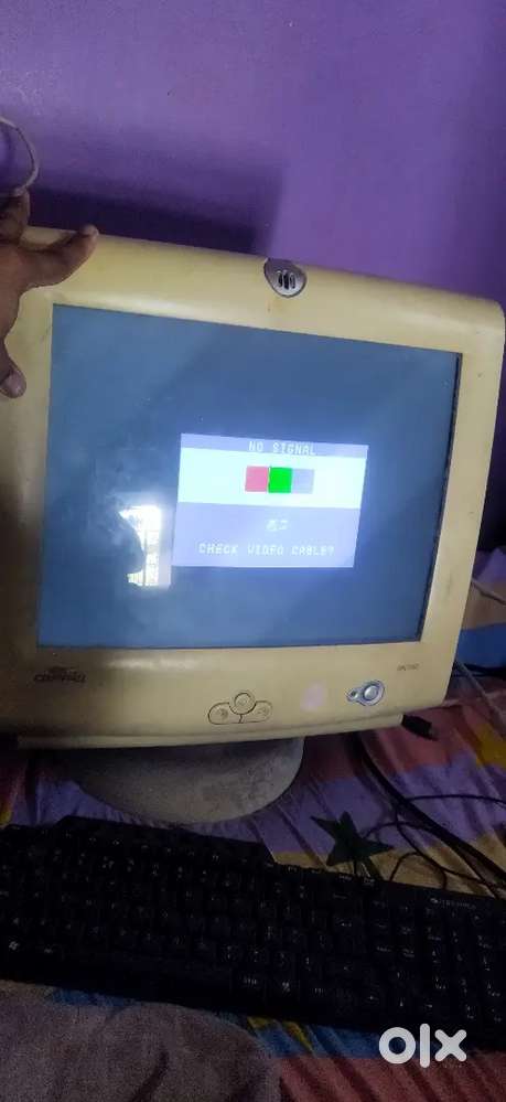 Old Weighted Crt Monitor