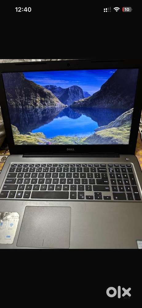 Gloss black dell laptop