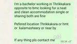 Looking for room mate in Kakkanad working