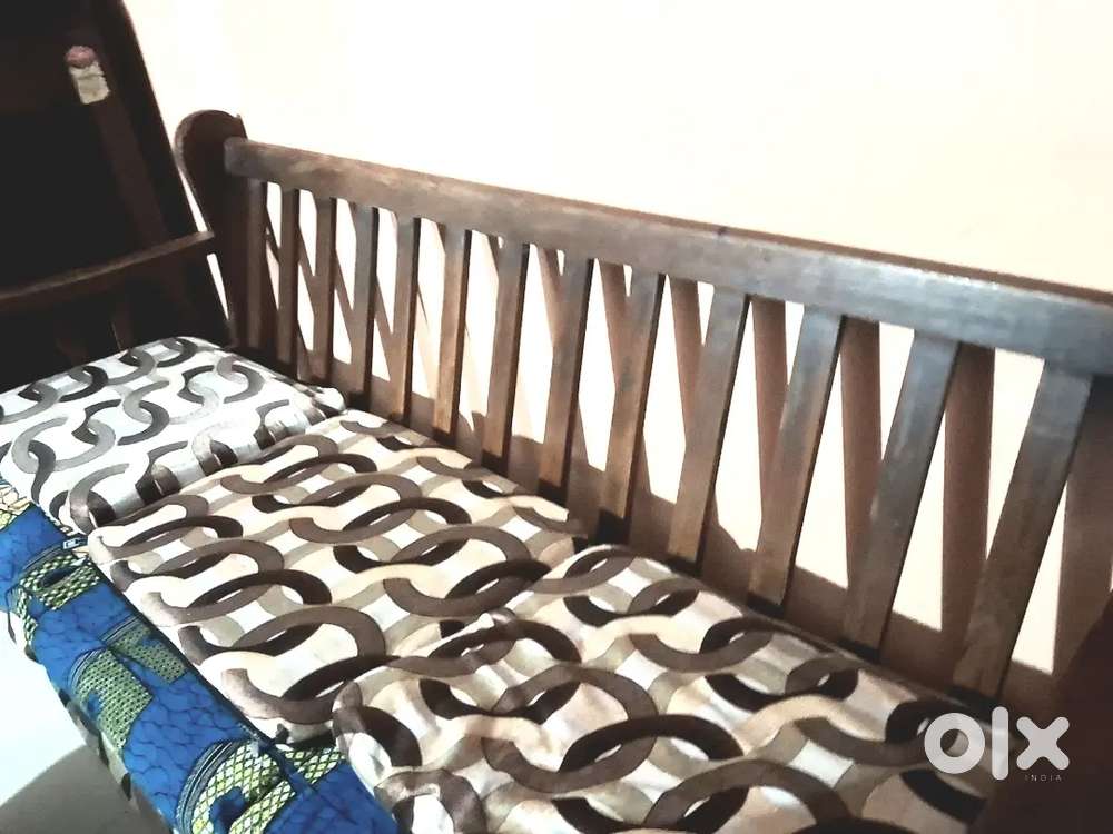 1 Year old wooden sofa- PERFECT for your HOME & FARMHOUSE