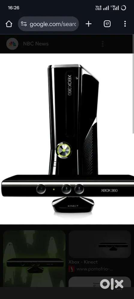 Xbox 360 with kinect sensor
