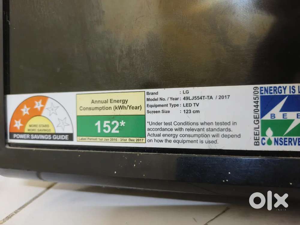 LG 49 INCHES TV ONLY LINES COMING IN DISPLAY
