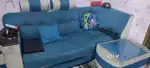 Two years old sofa set with tea pai