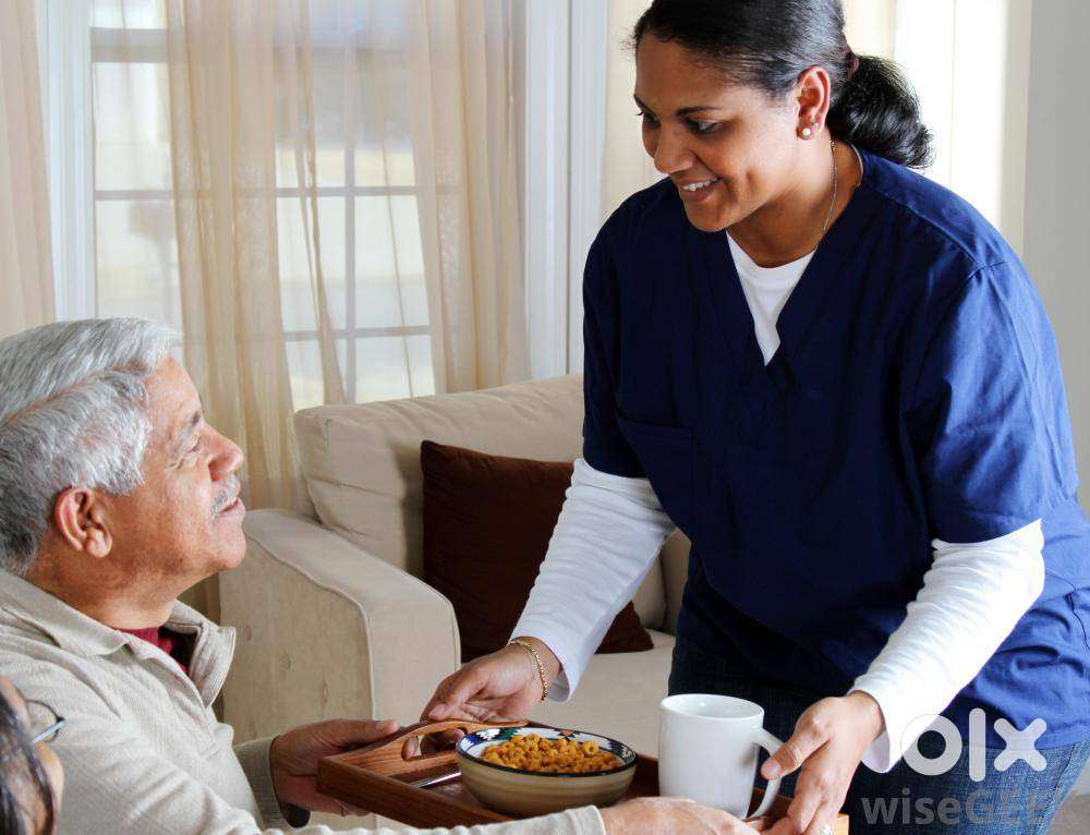 FEMALE CARE TAKER REQUIRED AT ROHINI NEW DELHI FOR OLD AGE MALE