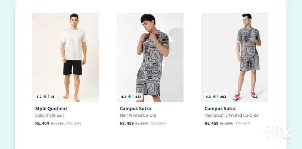 Branded garments selling