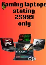 All branded gaming laptops are available