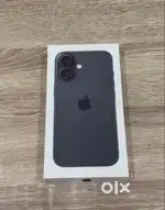 Iphone 16 black 128 New unused with 1 year warrenty and Indian bill.-