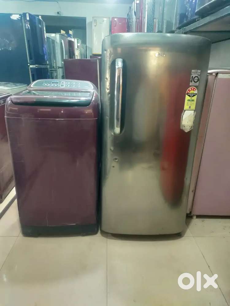 HOME APPLIANCES COMBO WASHING MACHINE+REFRIGERATOR WITH WARRANTY