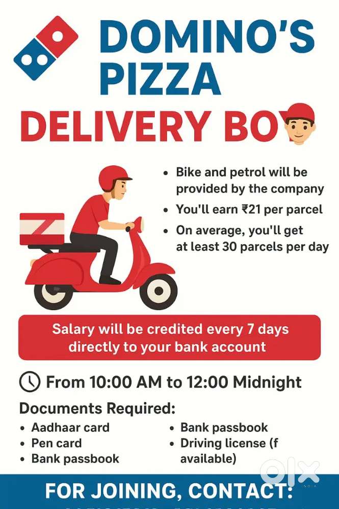 DOMINO'S PIZZA  BOYS