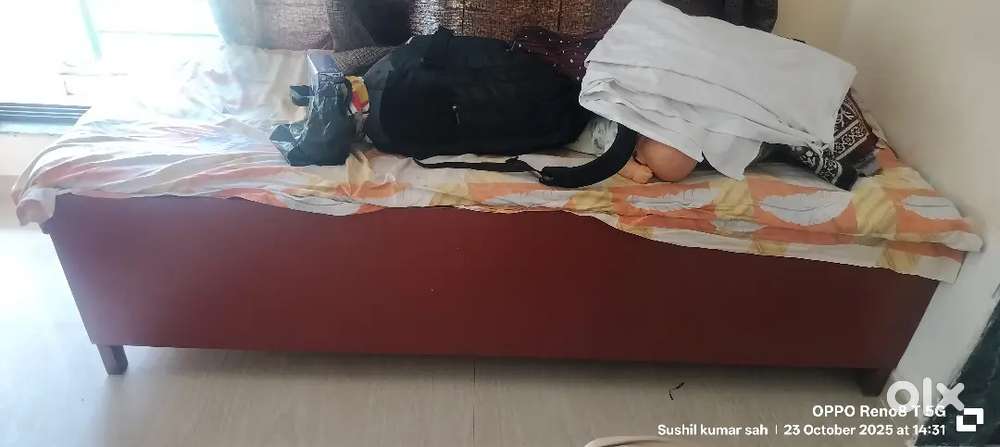 Three seater sofa & single bed