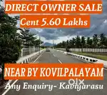 BEST DTCP PLOT SALE IN SATHY RPAD NEAR KOVILPALAYAM @ LOW PRICE .
