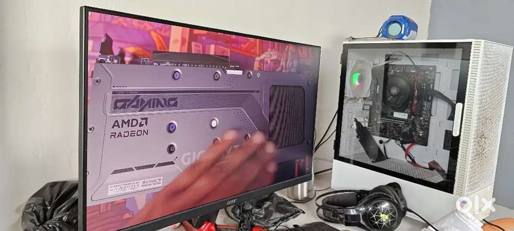 Gaming pc ryzen 5 5600g computer & RX 7700xt 12gb best for AI editing