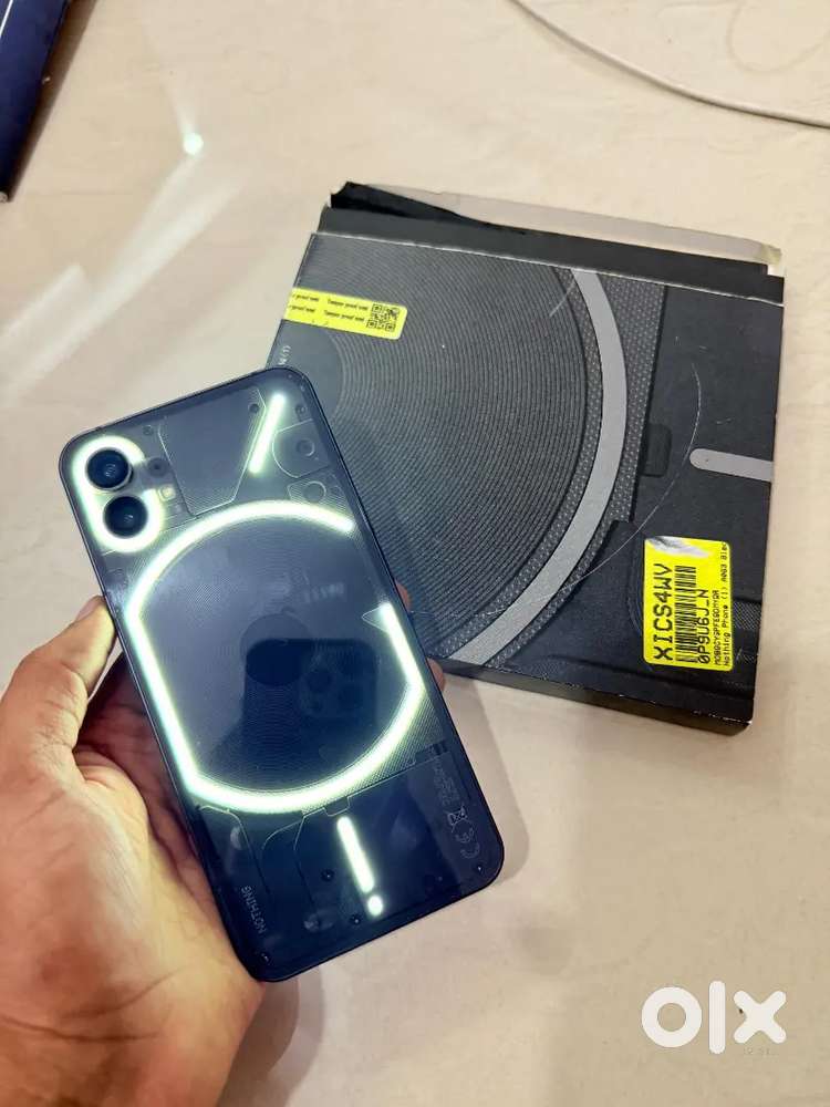Nothing phone 1 (8/128 GB) with complete box and 45w charge orginal