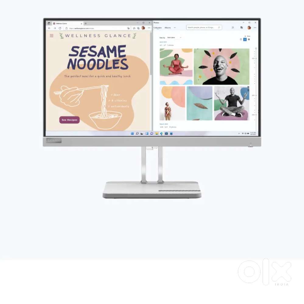 Lenovo L-Series Ultraslim Monitor
(L22e-40, 21.4 inch, Cloud Grey)