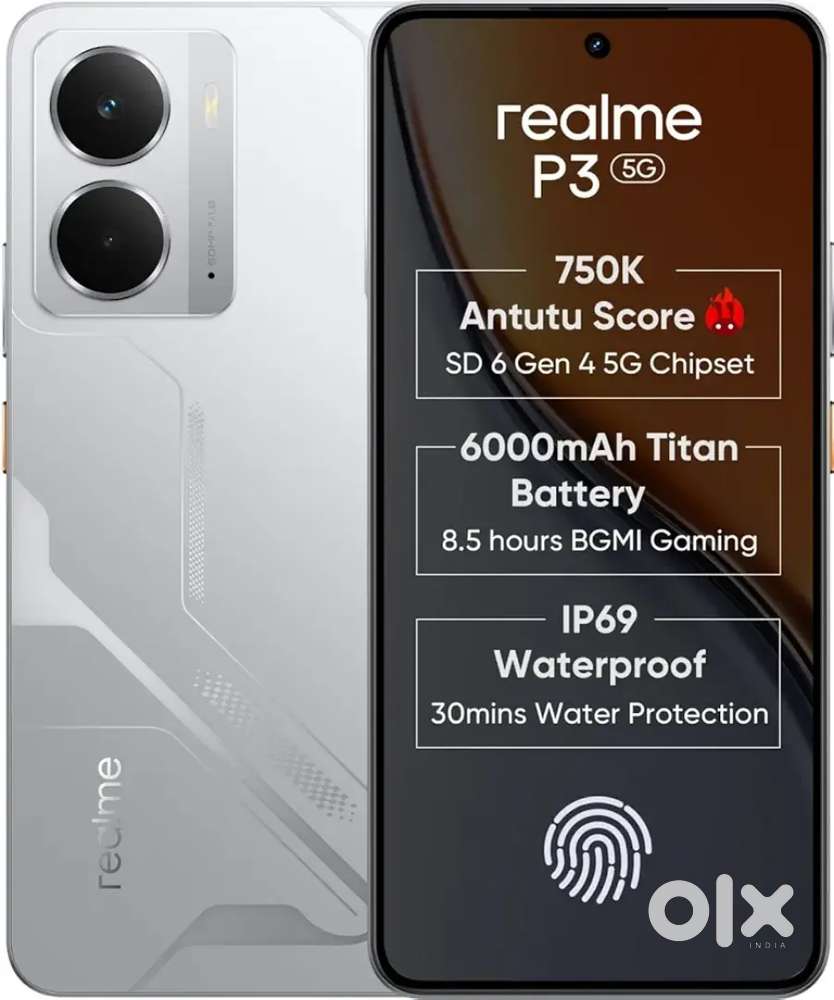 Realme p3 8/256 only 2 months used mobile (all accessories available)