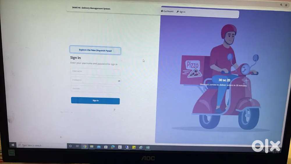 Dominos pizza , delivery partner