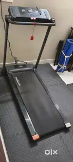 Treadmill, Gym bench and dumbbell set