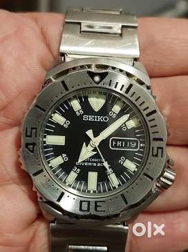 SEIKO BLACK MONSTOR AUTOMATIC WATCH