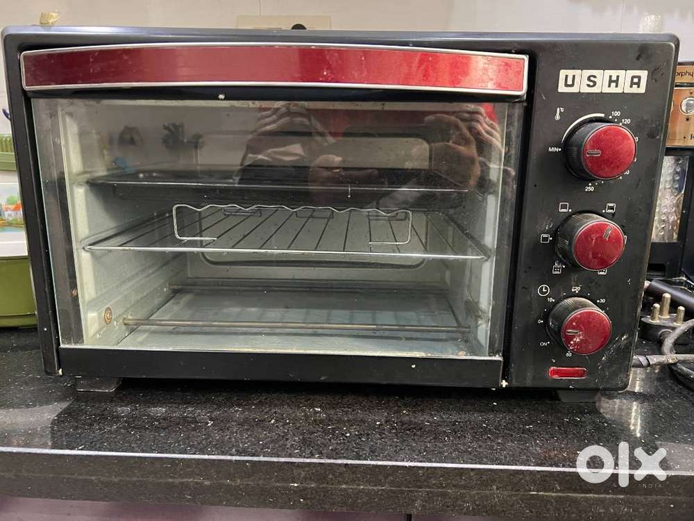 Usha 29 Litre (OTGW 3629R) Oven Toaster Grill – Wine & Matte Black