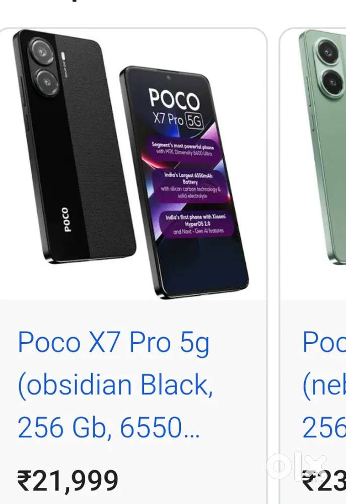 Poco x7 pro box piece with 11 month warranty