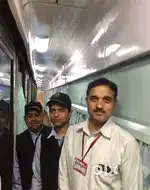 Railway coach attendent