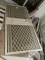 Iron door white