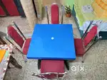 Selling 4 seater dining table with 4 chair.