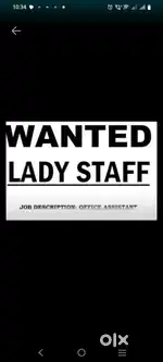 Wanted lady staff