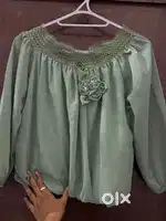 Off shoulder georgette top